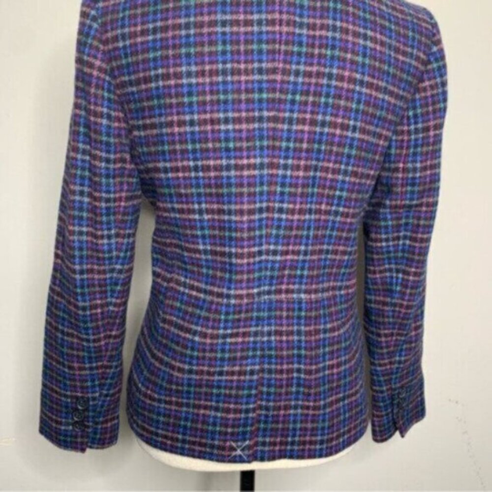 NWT Talbots Mistletoe Plaid Shetland Wool Single Breasted Blazer - Picture 17 of 17